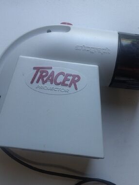 Tracer Projector Handheld Tracing Light - White with Pink Logo